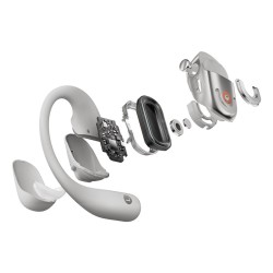 Słuchawki bezprzewodowe douszne Shokz OpenFit+ Szare