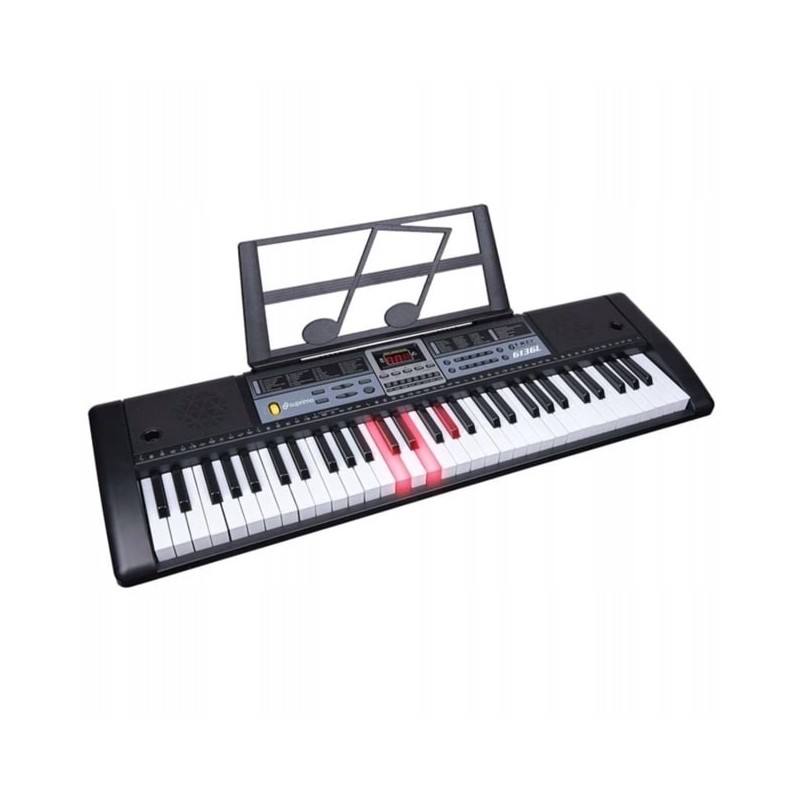 SUPRIMO 6136L KEYBOARD - Organy z mikrofonem dla dzieci do nauki gry