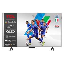 Telewizor TCL 4K QLED 43T69C 43 Telewizor Smart TV Telewizja Google TV UHD Czarny