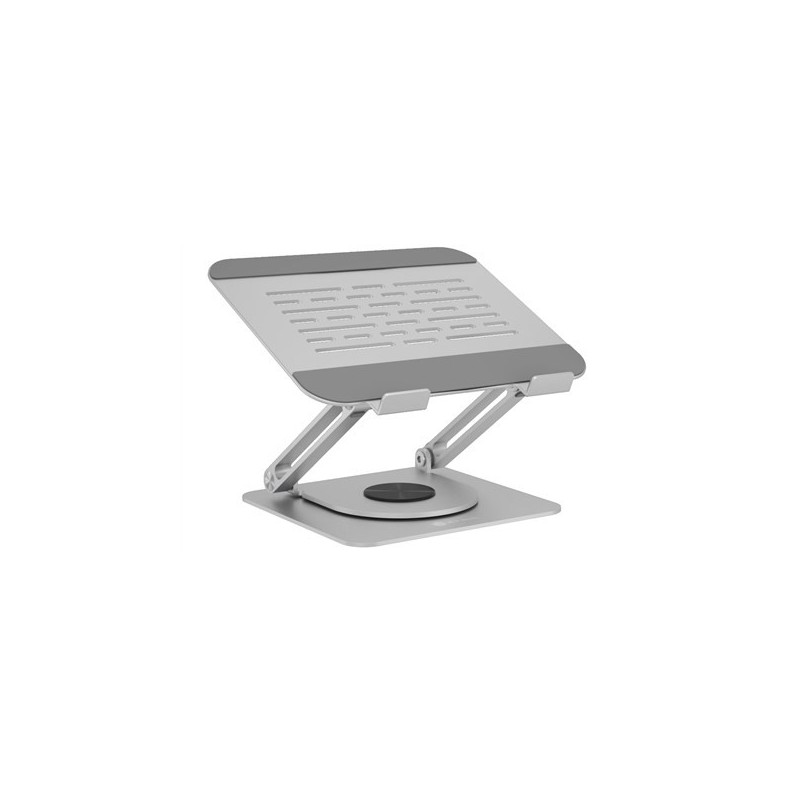 Podstawka pod laptopa Raidsonic IB-NH300-R, ergonomiczne pozycjonowanie, obrotowa konstrukcja, 17", srebro