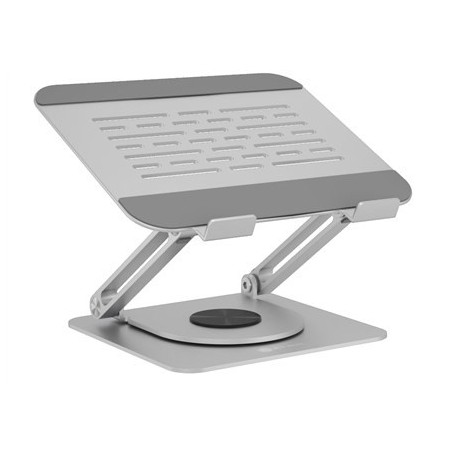Podstawka pod laptopa Raidsonic IB-NH300-R, ergonomiczne pozycjonowanie, obrotowa konstrukcja, 17", srebro