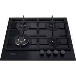 Whirlpool AKTL 629/NB1 płyta kuchenna Czarny Wbudowany 59 cm Gaz 4 stref(y)