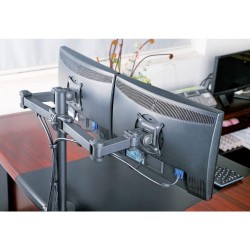 Techly ICA-LCD 382-D uchwyt / stojak do monitorów 68,6 cm (27") Czarny Biurko