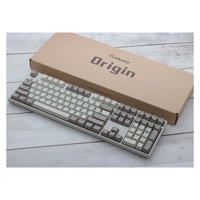 Ducky Origin Vintage klawiatura Uniwersalne USB QWERTZ Niemiecki Szary Ducky Origin Vintage klawiatura Uniwersalne USB QWERTZ Niemiecki Szary