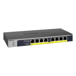 Netgear GS108PP Nie zarządzany Gigabit Ethernet (10/100/1000) Czarny Obsługa PoE