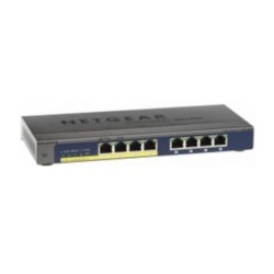 Netgear GS108PP Nie zarządzany Gigabit Ethernet (10/100/1000) Czarny Obsługa PoE