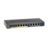 Netgear GS108PP Nie zarządzany Gigabit Ethernet (10/100/1000) Czarny Obsługa PoE