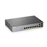 Zyxel GS1350-12HP-EU0101F łącza sieciowe Zarządzany L2 Gigabit Ethernet (10/100/1000) Obsługa PoE Szary