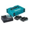 MAKITA ZESTAW ZASILAJĄCY 12V 2x1,5Ah (BL1016x2+DC10SB) MAKPAC