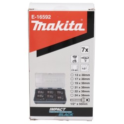 Makita E-16592 Gniazdo udarowe Wpływ socket set Czarny, Morski