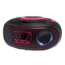 Denver TCL-212BT PINK odtwarzacz cd Przenośny odtwarzacz CD Czarny, Różowy