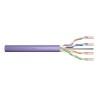 Kabel instalacyjny DIGITUS DK-1616-VH-5 kat.6, U/UTP, B2ca, AWG23/1, LSOH, 500m, fioletowy, szpula