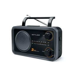 Przenośne Radio Muse M-06DS, Szary (Wejście AUX, 2 pasmowe)