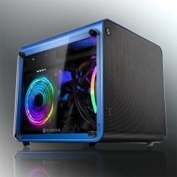 RAIJINTEK METIS EVO TGS Mini Tower Niebieski