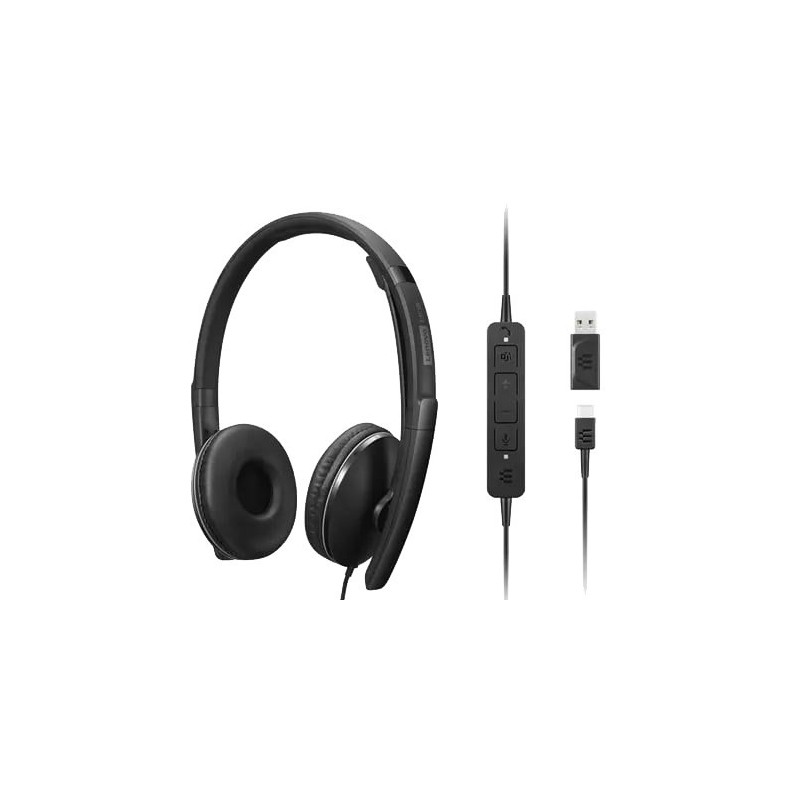 Lenovo Zestaw słuchawkowy Lenovo Wired ANC Gen 2 Teams 4XD1M45627