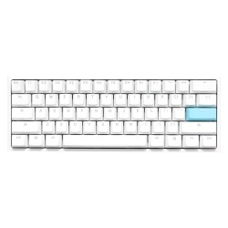 Klawiatura Gaming USB QWERTZ niemiecka Ducky DKON2061ST Biały