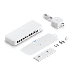 Ubiquiti UniFi Flex 2.5G Zarządzany L2 2.5G Ethernet (100/1000/2500) Obsługa PoE Montaż na biurku/ścianie Biały
