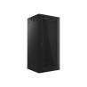 Szafa jednosekcyjna Lanberg WF01-6627-10B (27U 1300mm / 600mm / 600 mm wisząca Szklane 19'' kolor czarny)