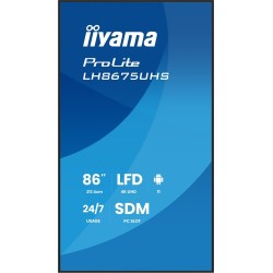 Ekran IIYAMA 217cm (85.6") LH8675UHS-B2AG 16:9 2xHDMI+3xDP+2xUSB
