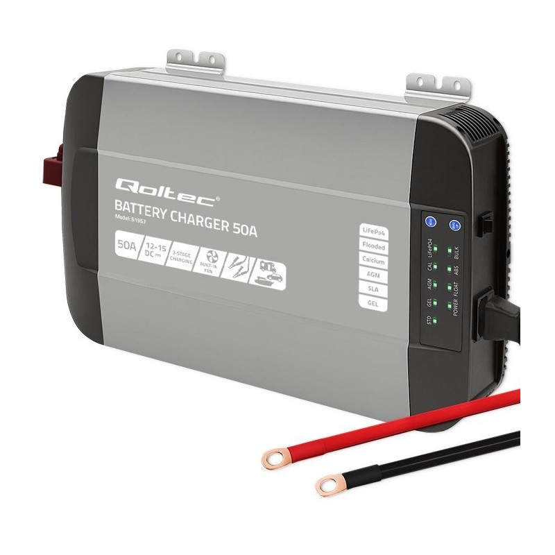 Inteligentna profesjonalna ładowarka Monolith do akumulatorów LiFePO4 AGM GEL SLA 50A 12V Inteligentna profesjonalna ładowarka Monolith do akumulatorów LiFePO4 AGM GEL SLA 50A 12V