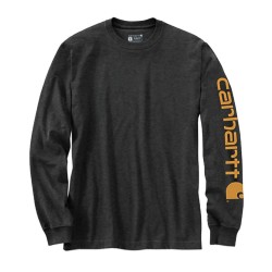 Koszulka z długim rękawem Carhartt Sleeve Logo T-Shirt L/S - carbon heather rozmiar: L