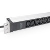 Listwa zasilająca PDU 19" Rack, 12x gniazdo C13 16A/230 V, 2.0m, 1x wtyk unischuko, 16A, aluminiowa