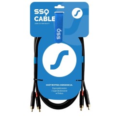 SSQ RCARCA3 - Kabel 2xRCA- 2xRCA 3 metrowy