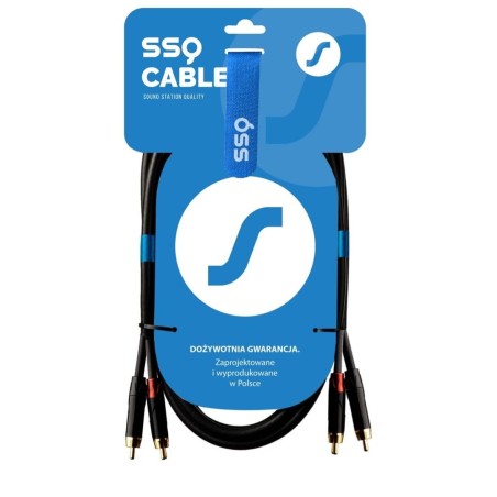SSQ RCARCA3 - Kabel 2xRCA- 2xRCA 3 metrowy