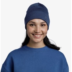 Czapka BUFF MERINO HEAVYWEIGHT BEANIE SOLID NIGHT BLUE