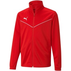 Bluza dla dzieci Puma teamRISE Training Poly Jacket Jr czerwona 657393 01 152cm