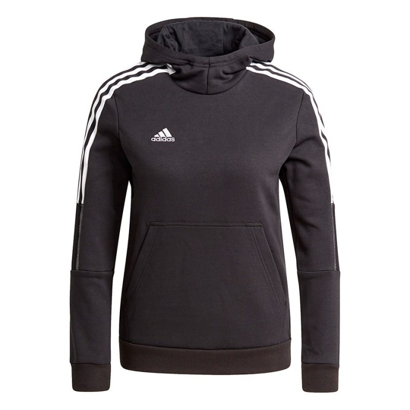 Bluza dla dzieci adidas Tiro 21 Sweat Hoody czarna GM7326 152cm