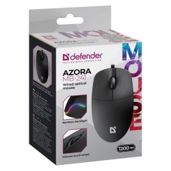 DEFENDER MYSZ PRZEWODOWA AZORA MB-241 OPTYCZNA 1200DPI 3P CZARNA 52241