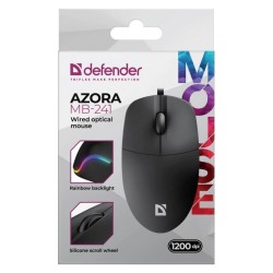 DEFENDER MYSZ PRZEWODOWA AZORA MB-241 OPTYCZNA 1200DPI 3P CZARNA 52241