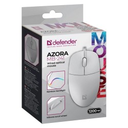 DEFENDER MYSZ PRZEWODOWA AZORA MB-241 OPTYCZNA 1200DPI 3P BIALA 52242