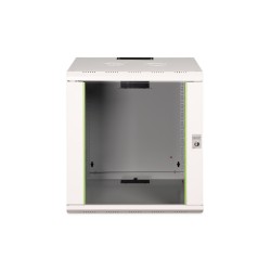 Szafa sieciowa wisząca Unique 19" 12U rack 600x600, drzwi szyba, szary, niedzielona, złożona, 100kg