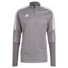 Bluza męska adidas Tiro 21 Training Top szara GH7301 XL