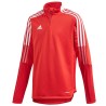 Bluza dla dzieci adidas Tiro 21 Training Top Youth czerwona GM7323 152cm