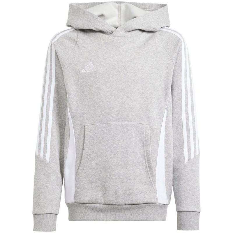 Bluza dla dzieci adidas Tiro 24 Hooded Sweat szara IR7505 116cm