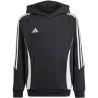 Bluza dla dzieci adidas Tiro 24 Hooded Sweat czarna IJ5611 116cm