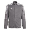 Bluza dla dzieci adidas Tiro 21 Track szara GM7311 152cm