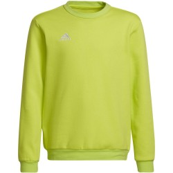 Bluza dla dzieci adidas Entrada 22 Sweat Top limonkowa HC5043 152cm