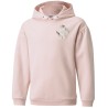 Bluza dla dzieci Puma Alpha Hoodie FL jasnoróżowa 589232 36 140cm