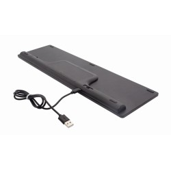 Gembird KBS-ECLIPSE-M500 klawiatura Dołączona myszka RF Wireless QWERTY US English Czarny