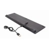Gembird KBS-ECLIPSE-M500 klawiatura Dołączona myszka RF Wireless QWERTY US English Czarny