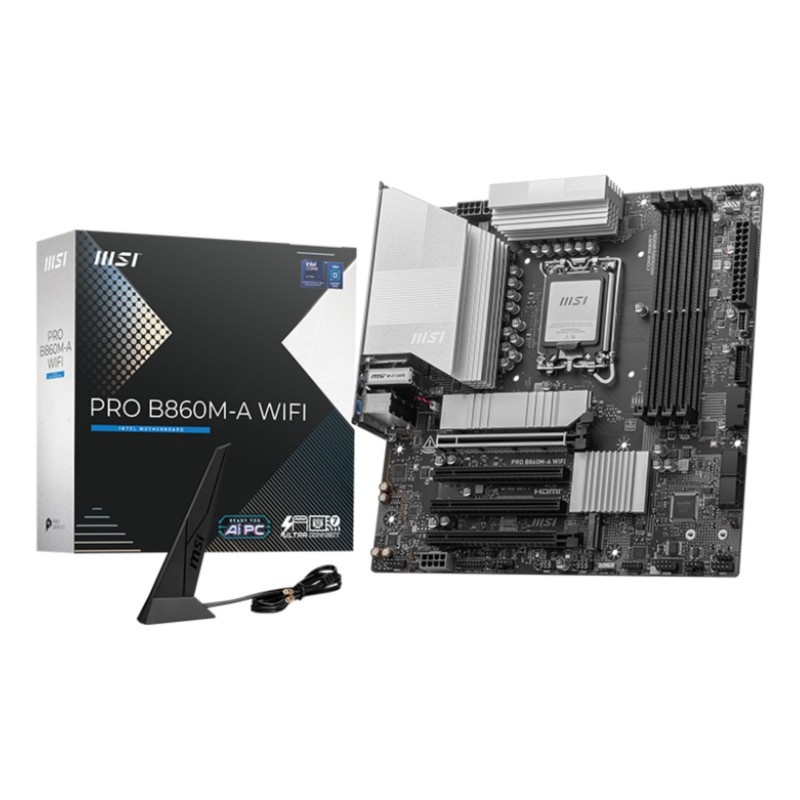 MSI PRO B860M-A WIFI płyta główna Intel B860 LGA 1851 (Socket V1) micro ATX