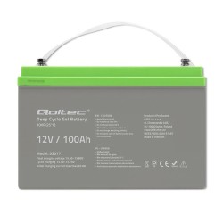 Qoltec 53077 akumulator Ołowiany (VRLA) 12 V 100 Ah