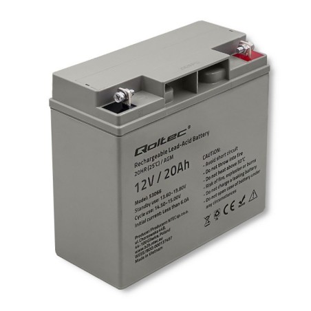 Qoltec 53066 akumulator Ołowiany (VRLA) 12 V 20 Ah