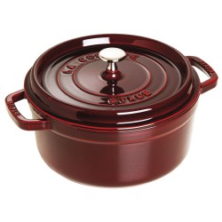 Garnek żeliwny okrągły Staub - 3.8 ltr, Grenadynowy