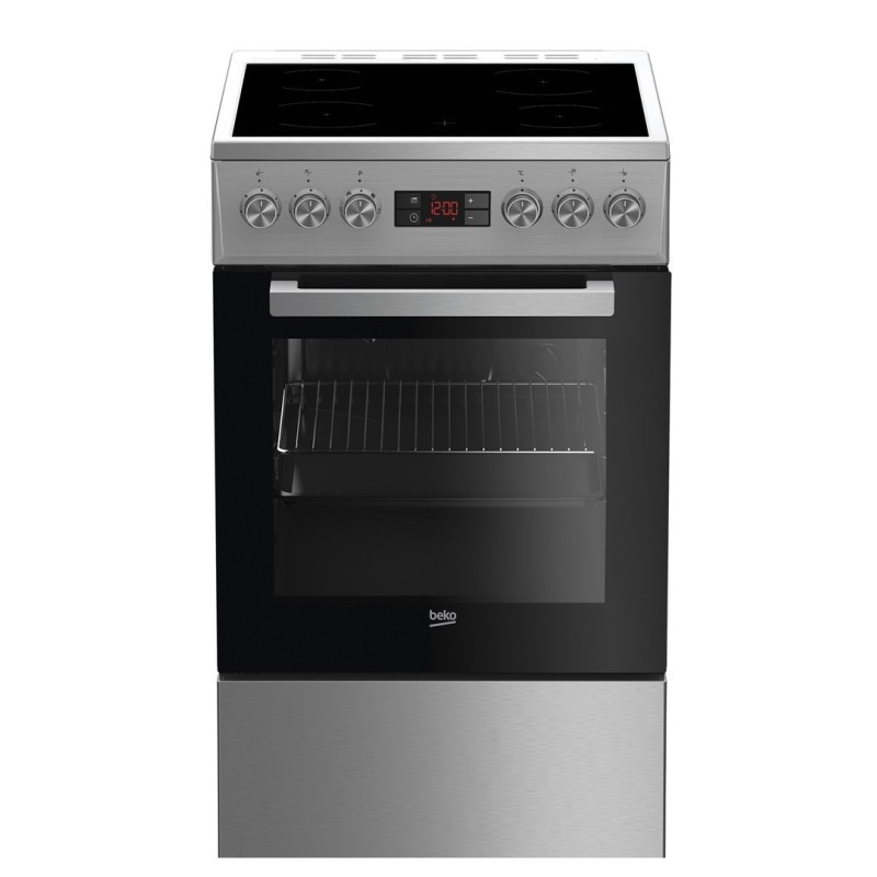 Beko FSM57300GX Kuchenka wolnostojąca Prąd elektryczny Ceramiczna Stal nierdzewna Beko FSM57300GX Kuchenka wolnostojąca Prąd elektryczny Ceramiczna Stal nierdzewna