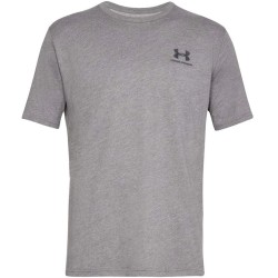 Koszulka męska z krótkim rękawem Under Armour Sportstyle Left Chest SS szary melanż 1326799 036 2XL